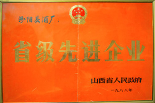 省級先進(jìn)企業(yè)