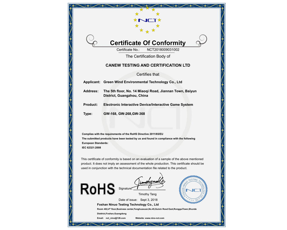 RoSH Certification