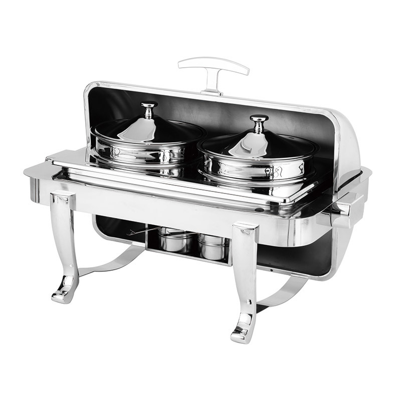 Roll Top Rectangular Chafing Dish / Soup station