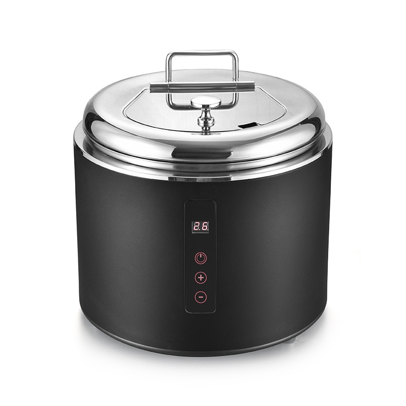 Eletric Steel Soup Kettle - Black coating
