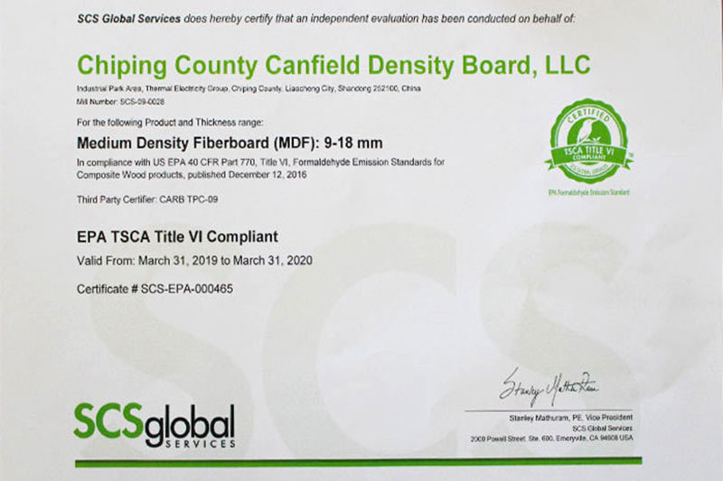 SCS Certificate