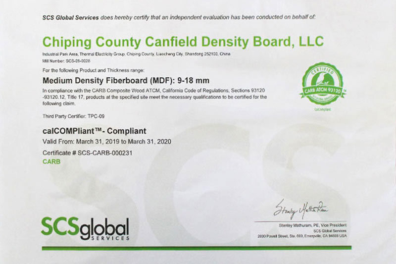 SCS Certificate