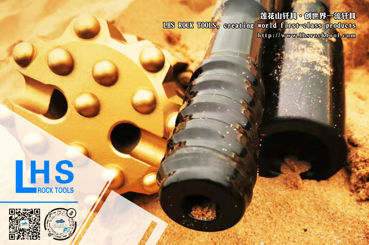 Top hammer type open rock drilling rig with high quality thread drilling tool T38 T45 T51 series thread connection drilling tool