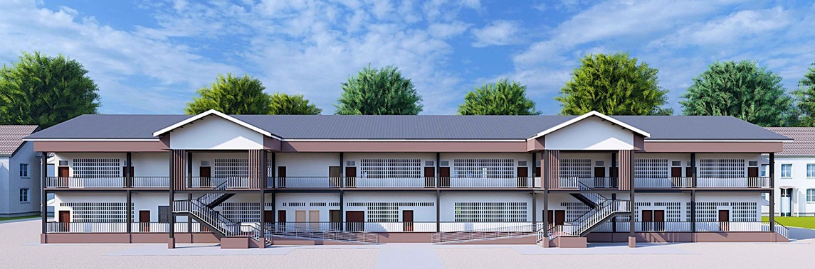 高速德建国际分公司承建的圭亚那安娜戴尔中学教学楼项目正式开工