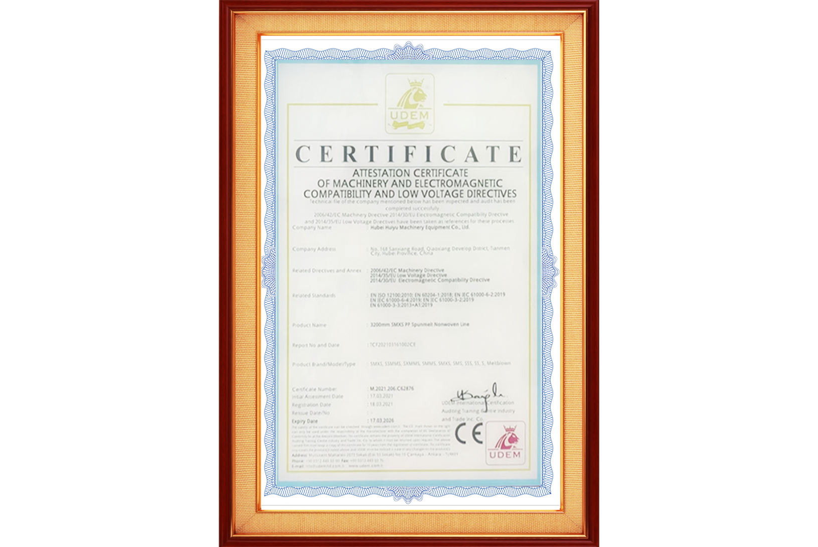 El certificado