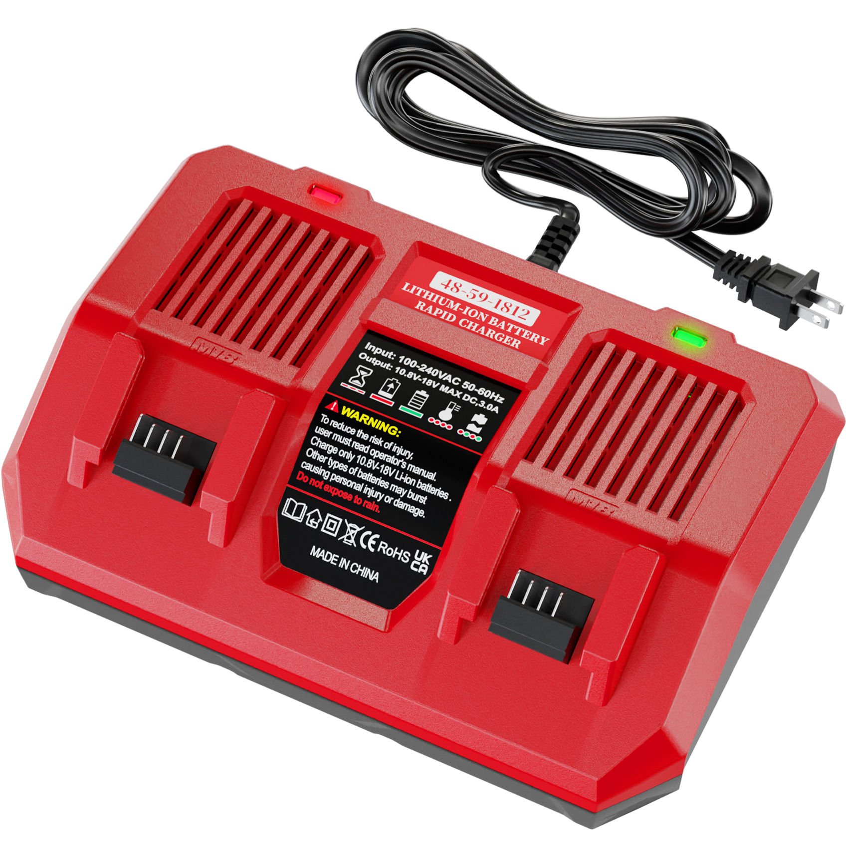 MIL-M18-18V-3A双充充电器
