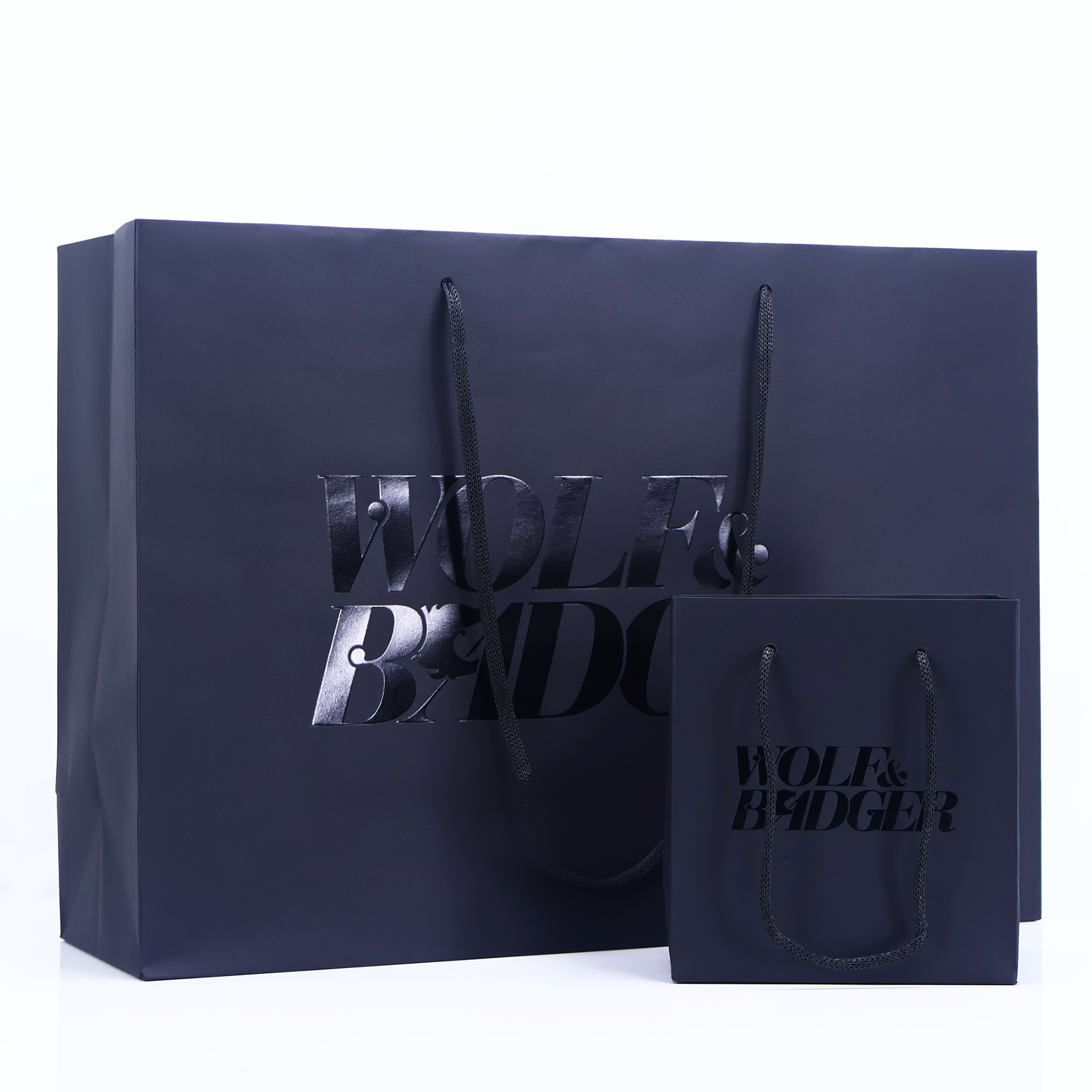 Black paper bag