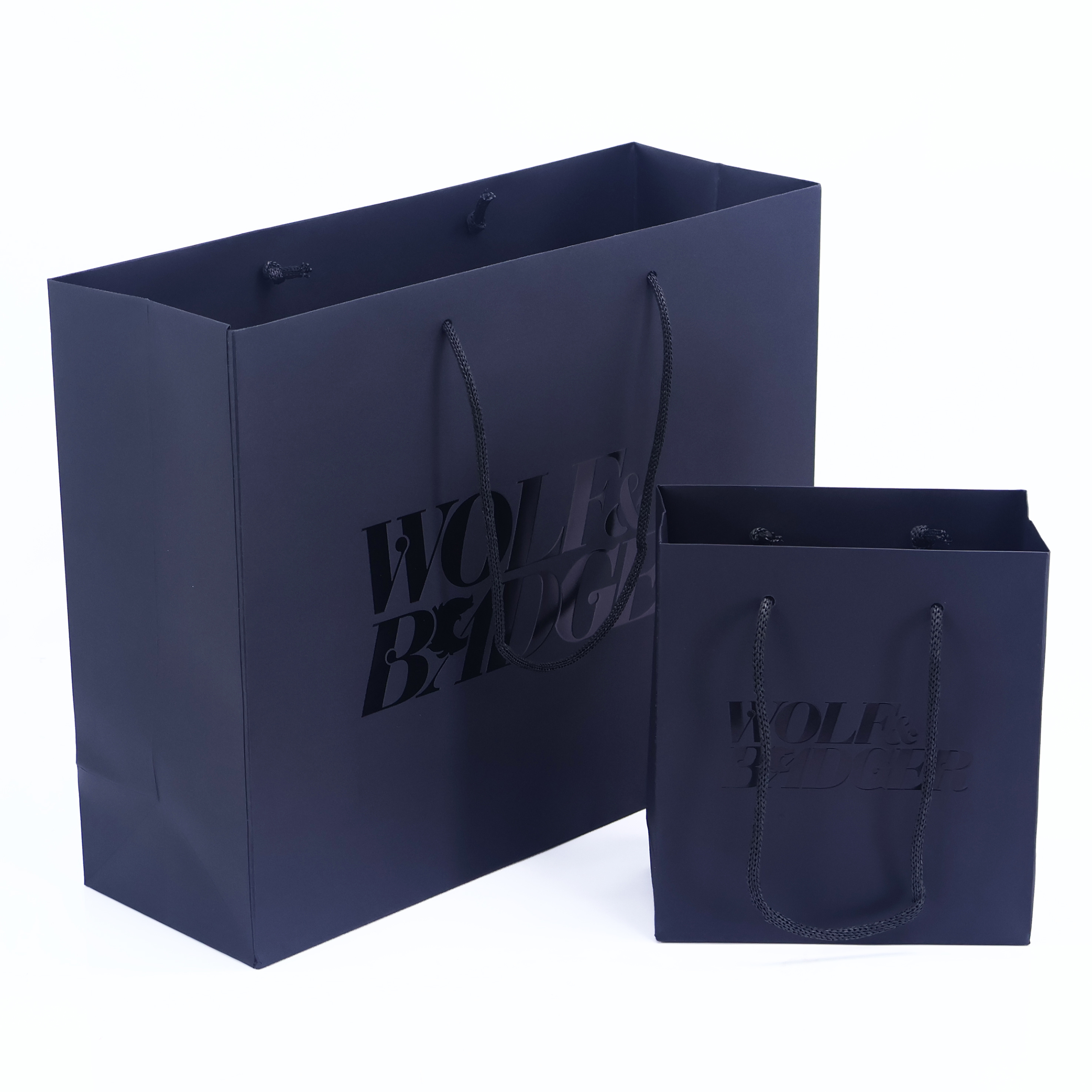 Black paper bag