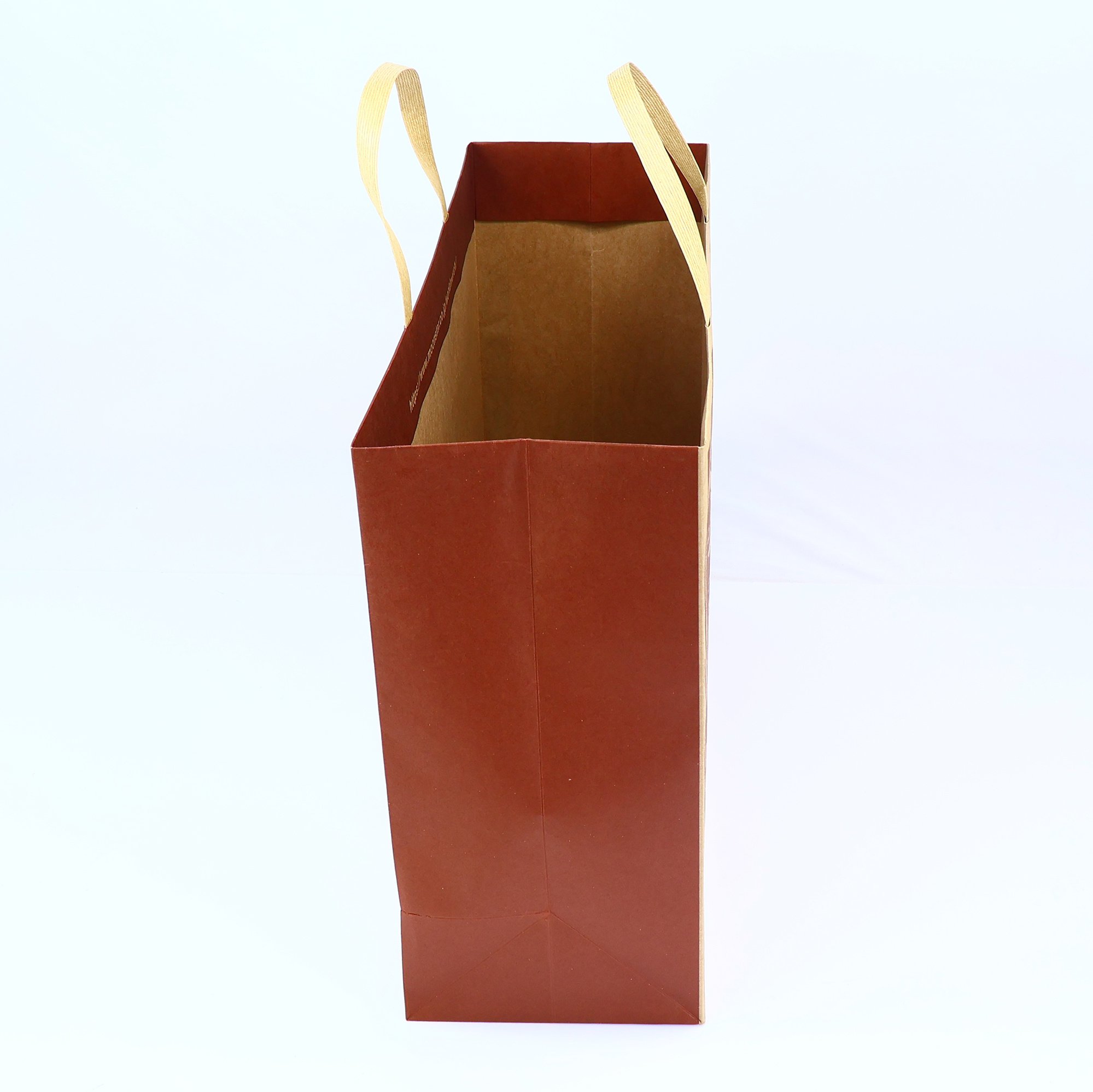 Custom Your Own Logo Cosmetics Clothing Wedding Gift Packaging Brown Shopping Thank You Paper Carry bags