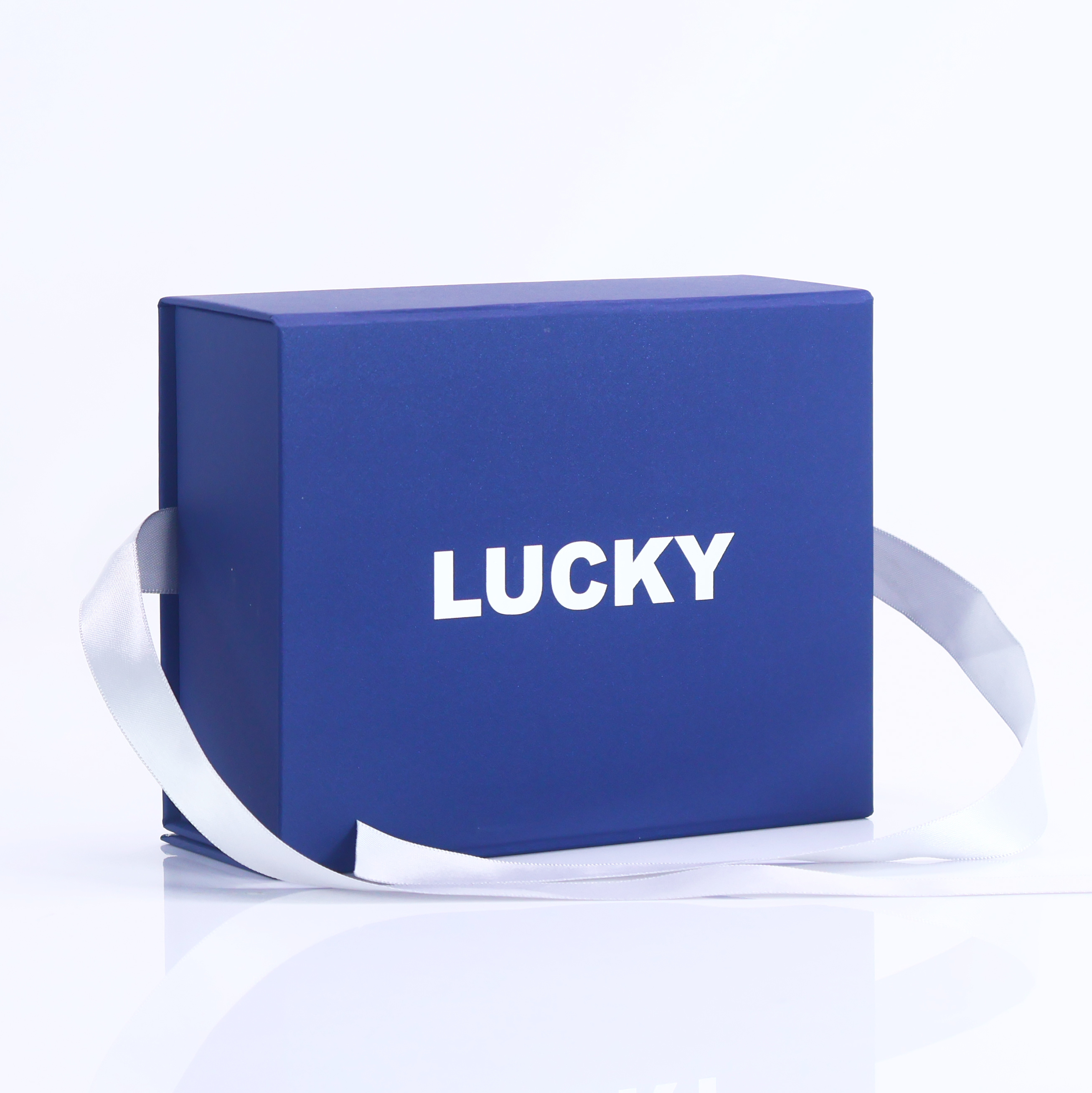 Blue paper bag