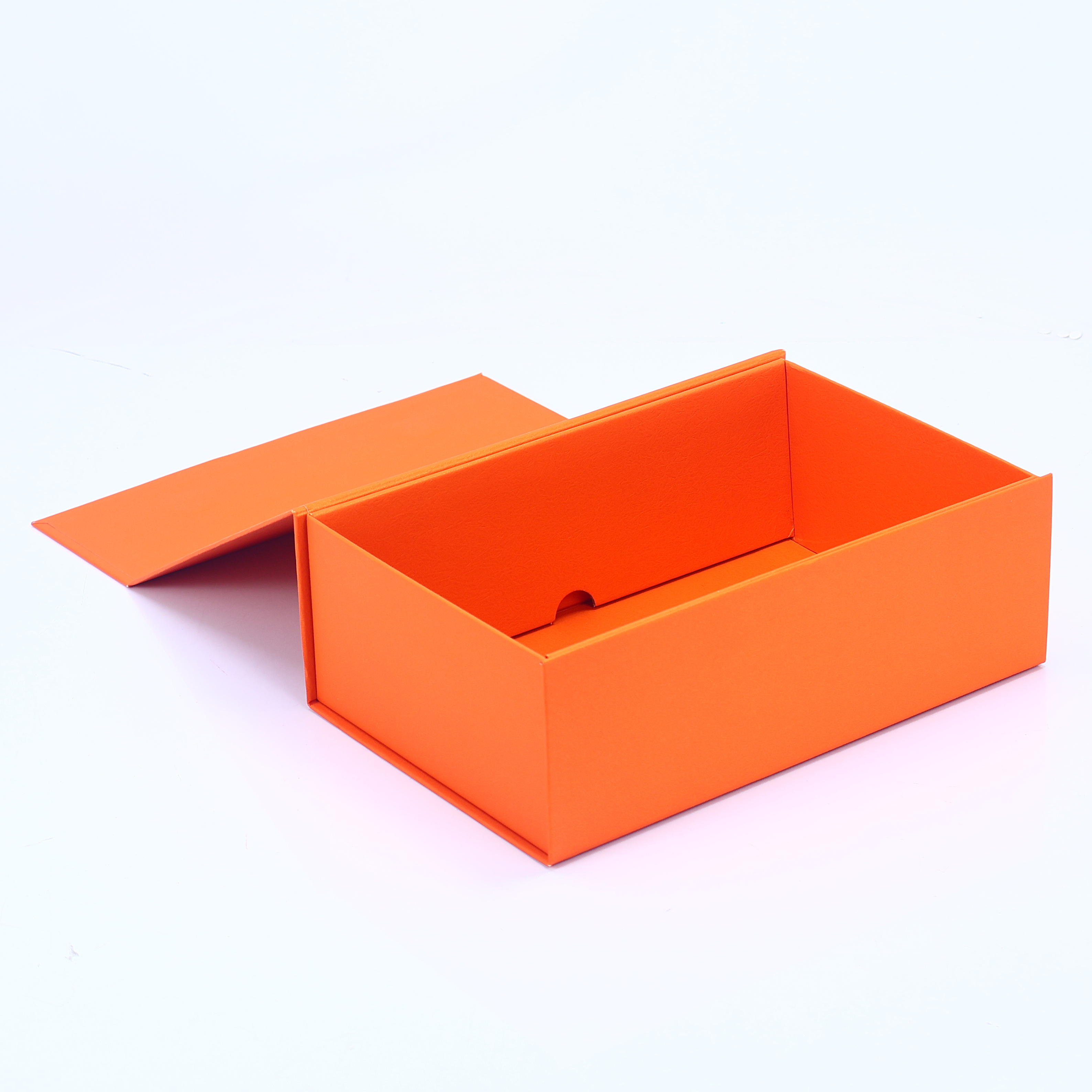 High quality carton custom Recyclable Gift Rectangle Food orange Retail Store Packaging Rigid folding bread Paper Boxes