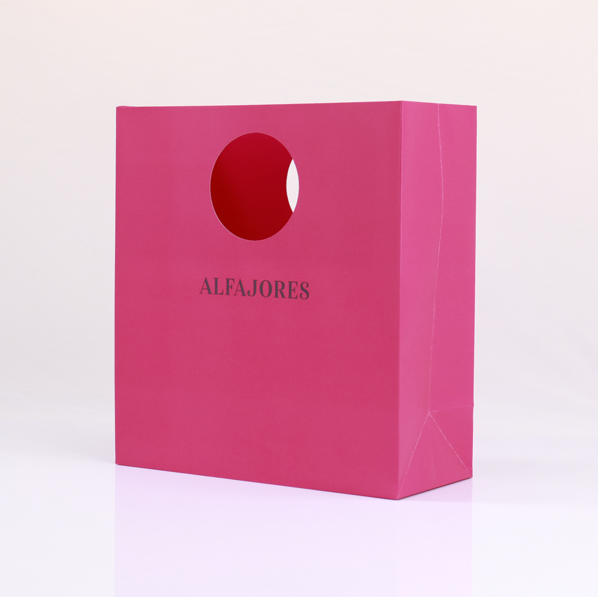 Latest Stylish packaging Printing design shopping circular die-cut handle gift custom logo luxury Food bread cookie Paper Bags