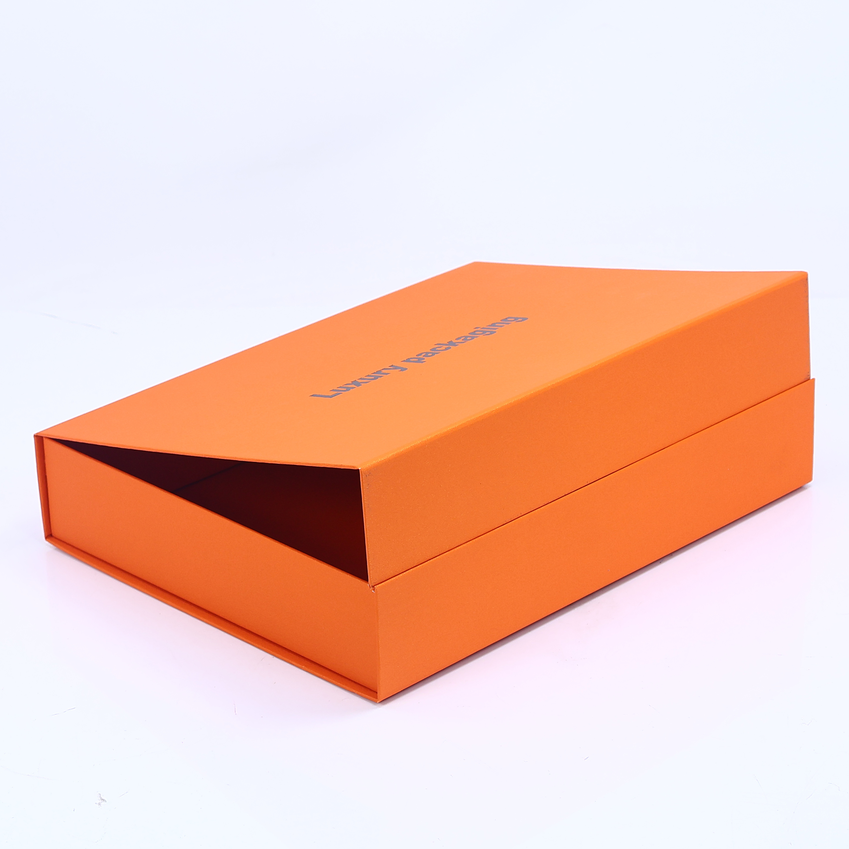 High quality carton custom Recyclable Gift Rectangle Food orange Retail Store Packaging Rigid folding bread Paper Boxes