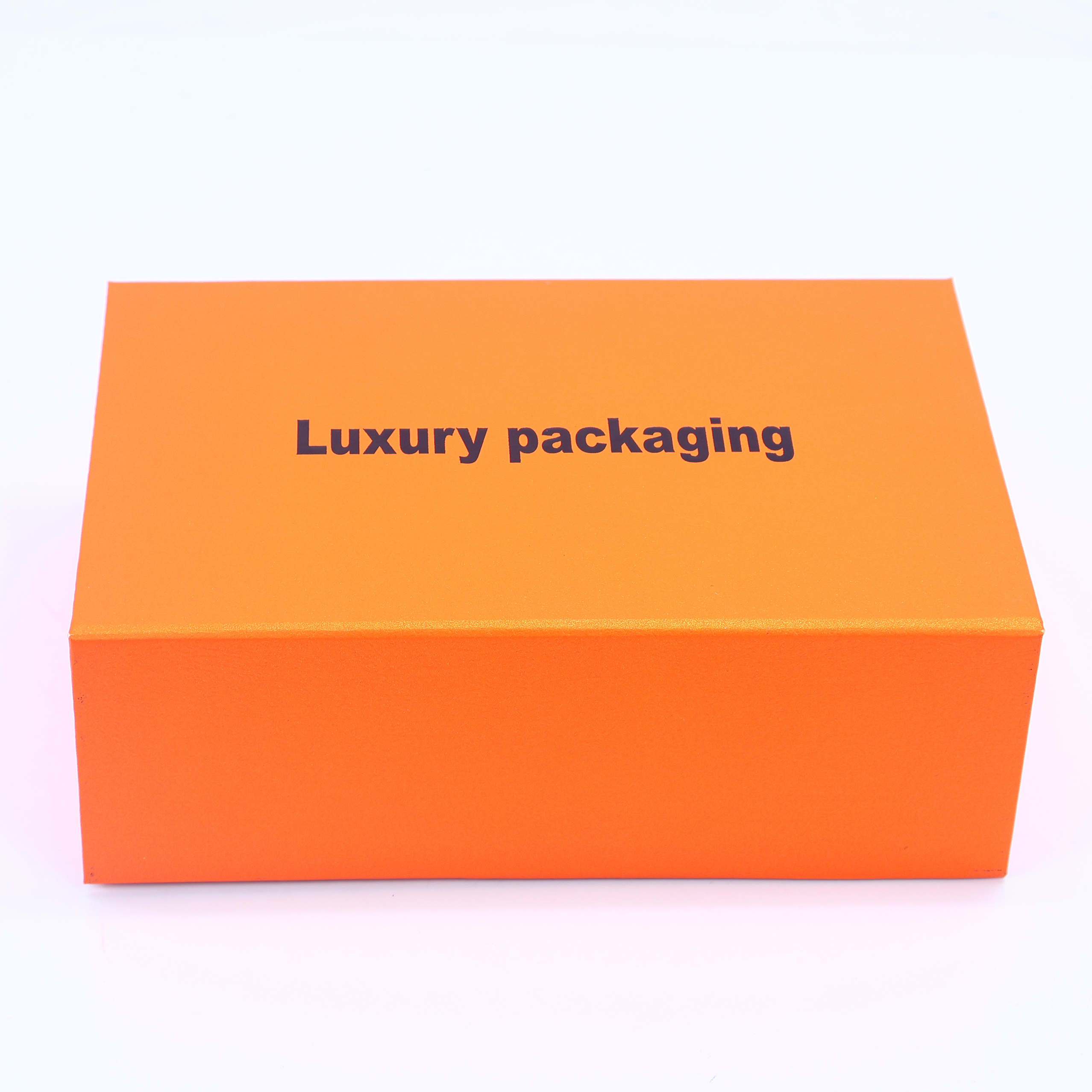 High quality carton custom Recyclable Gift Rectangle Food orange Retail Store Packaging Rigid folding bread Paper Boxes