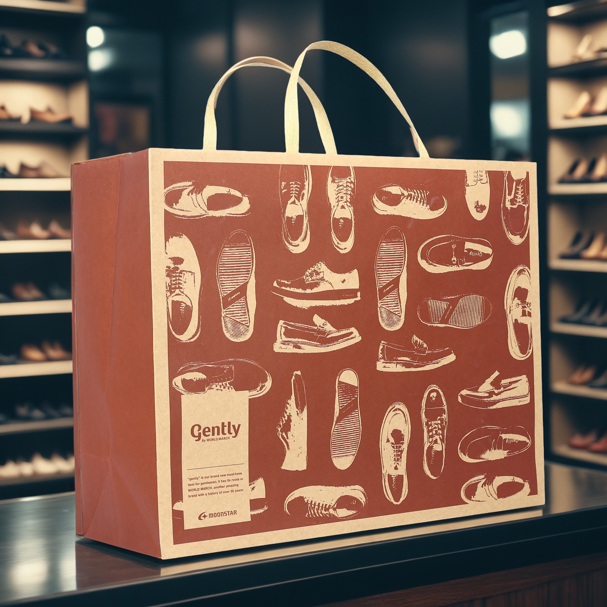 Custom Your Own Logo Cosmetics Clothing Wedding Gift Packaging Brown Shopping Thank You Paper Carry bags