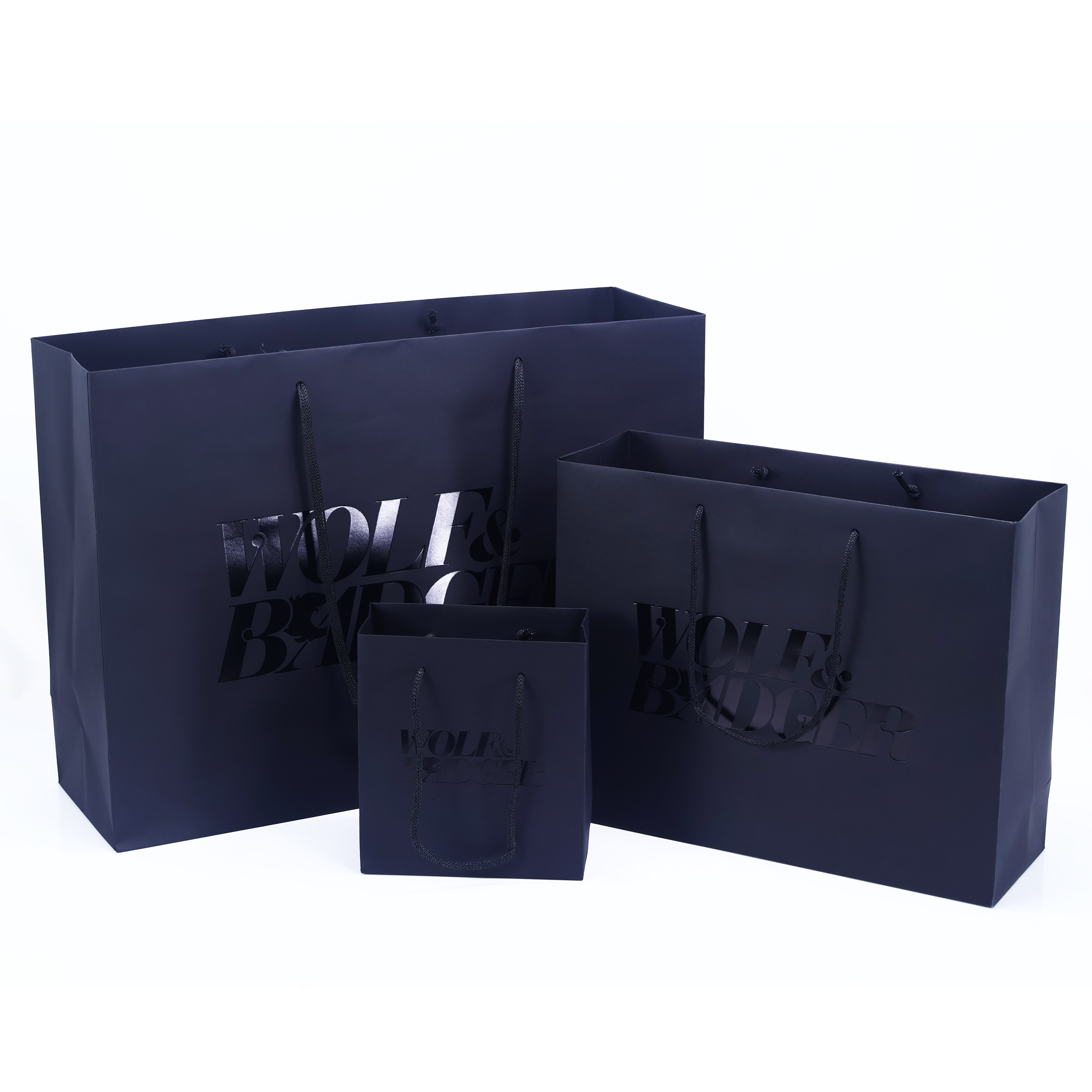 Black paper bag