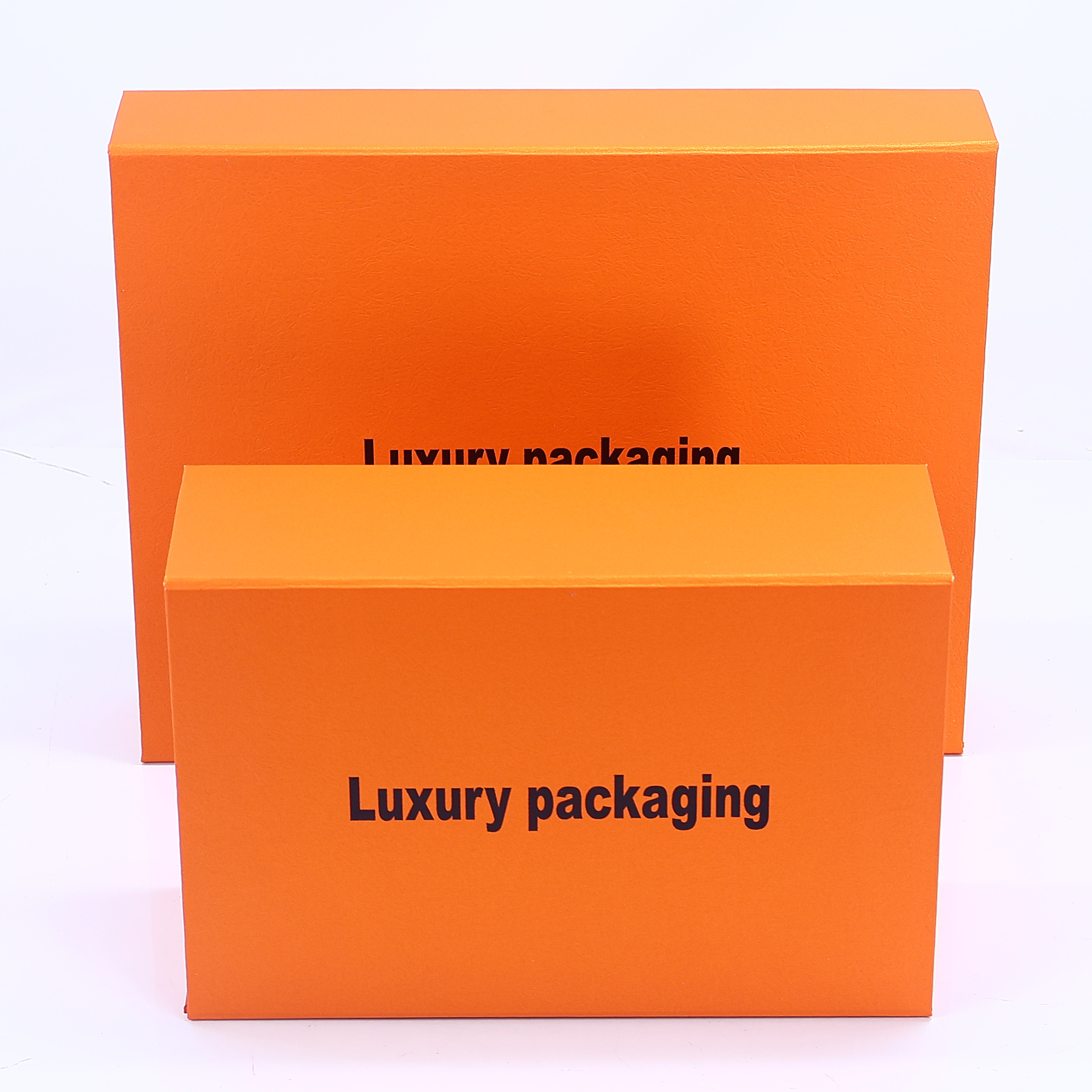 High quality carton custom Recyclable Gift Rectangle Food orange Retail Store Packaging Rigid folding bread Paper Boxes