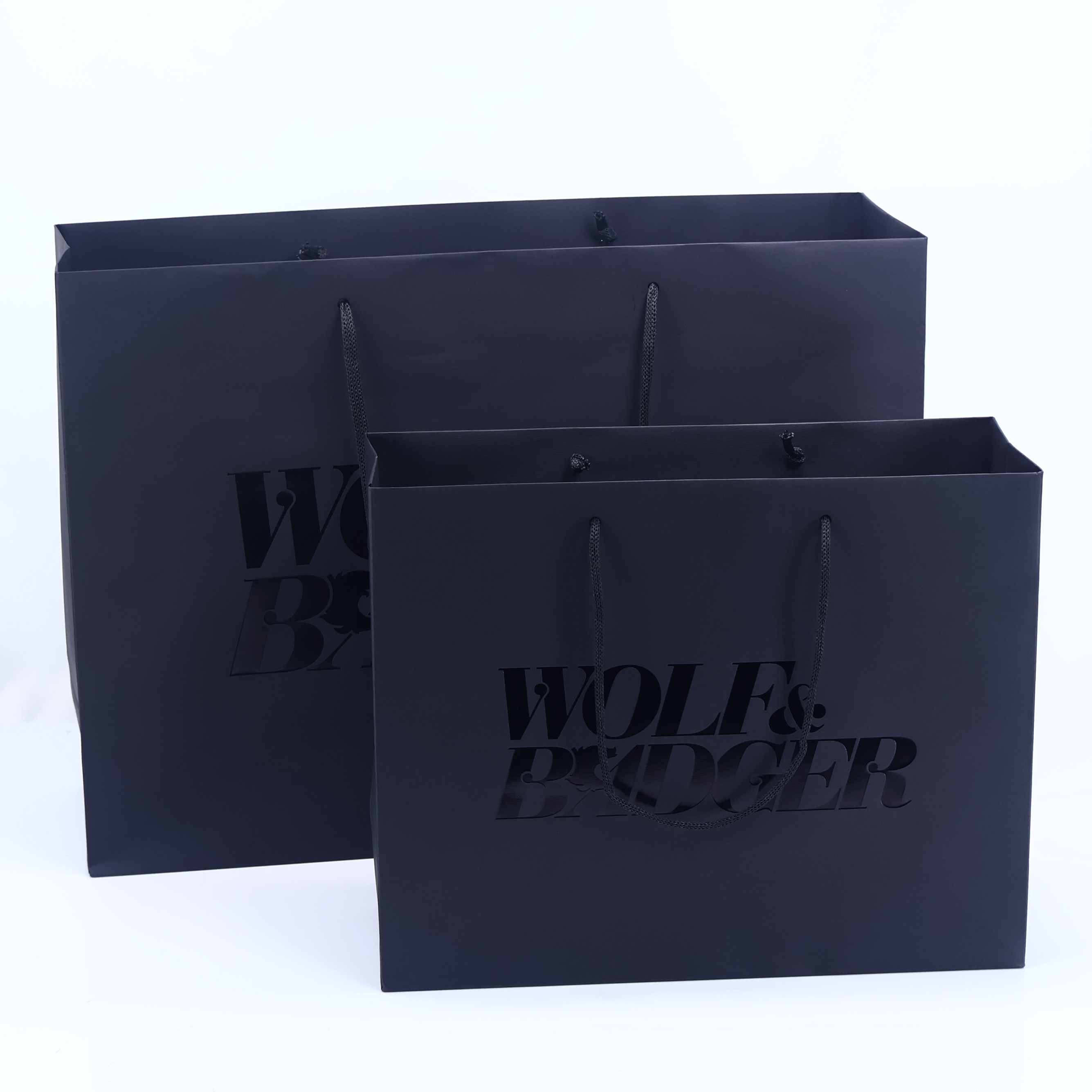 Black paper bag