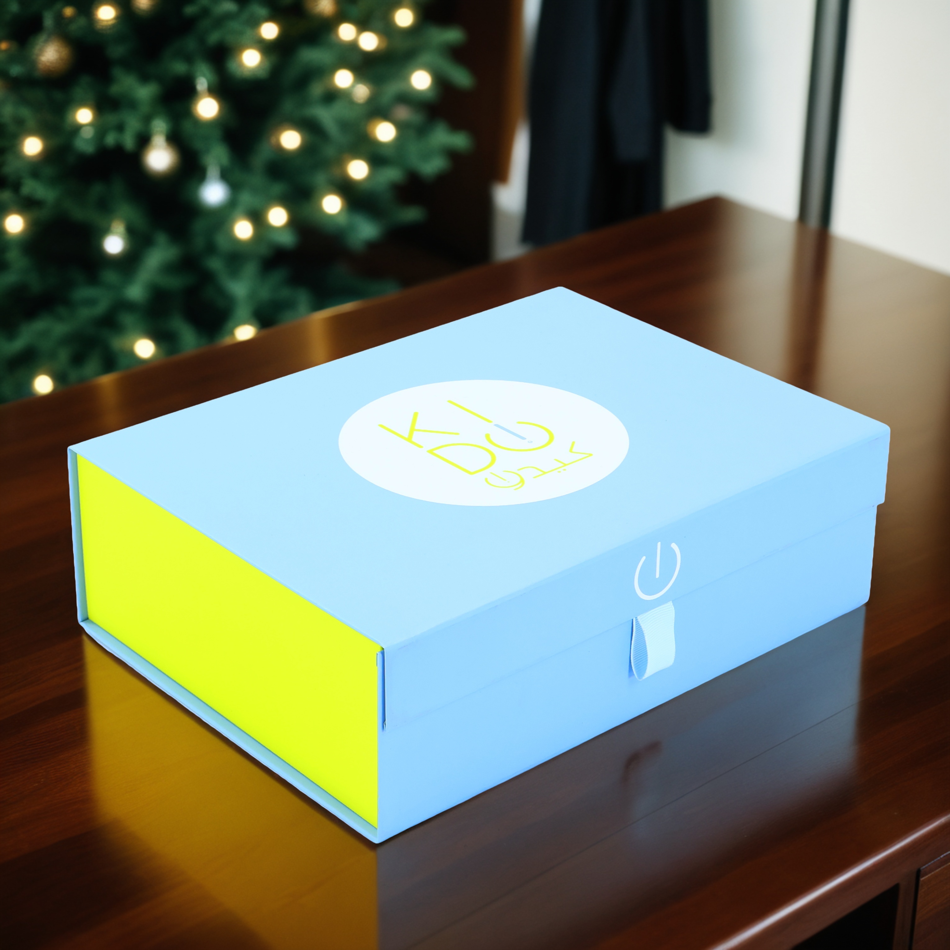 Blue paper box