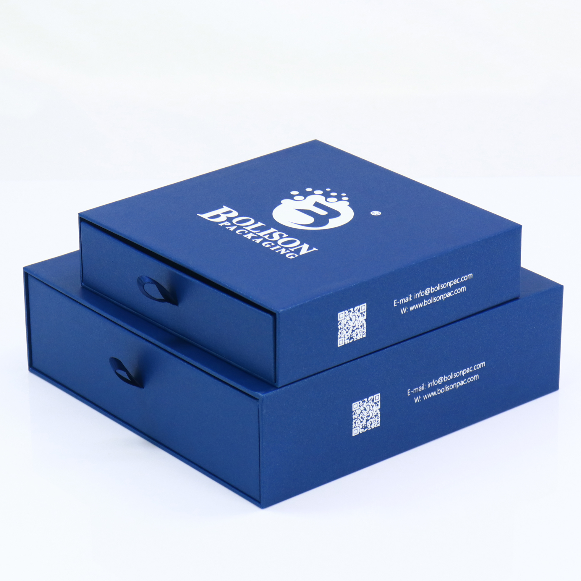 Luxury Hard Rigid Cardboard Drawer Paper Boxes Custom Printed Sliding Gift Sets UV Matt Lamination Lid Base Effective Packing