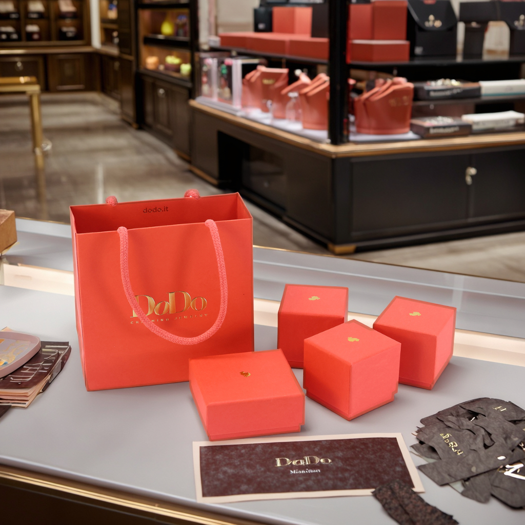 Ring paper bag paper box set