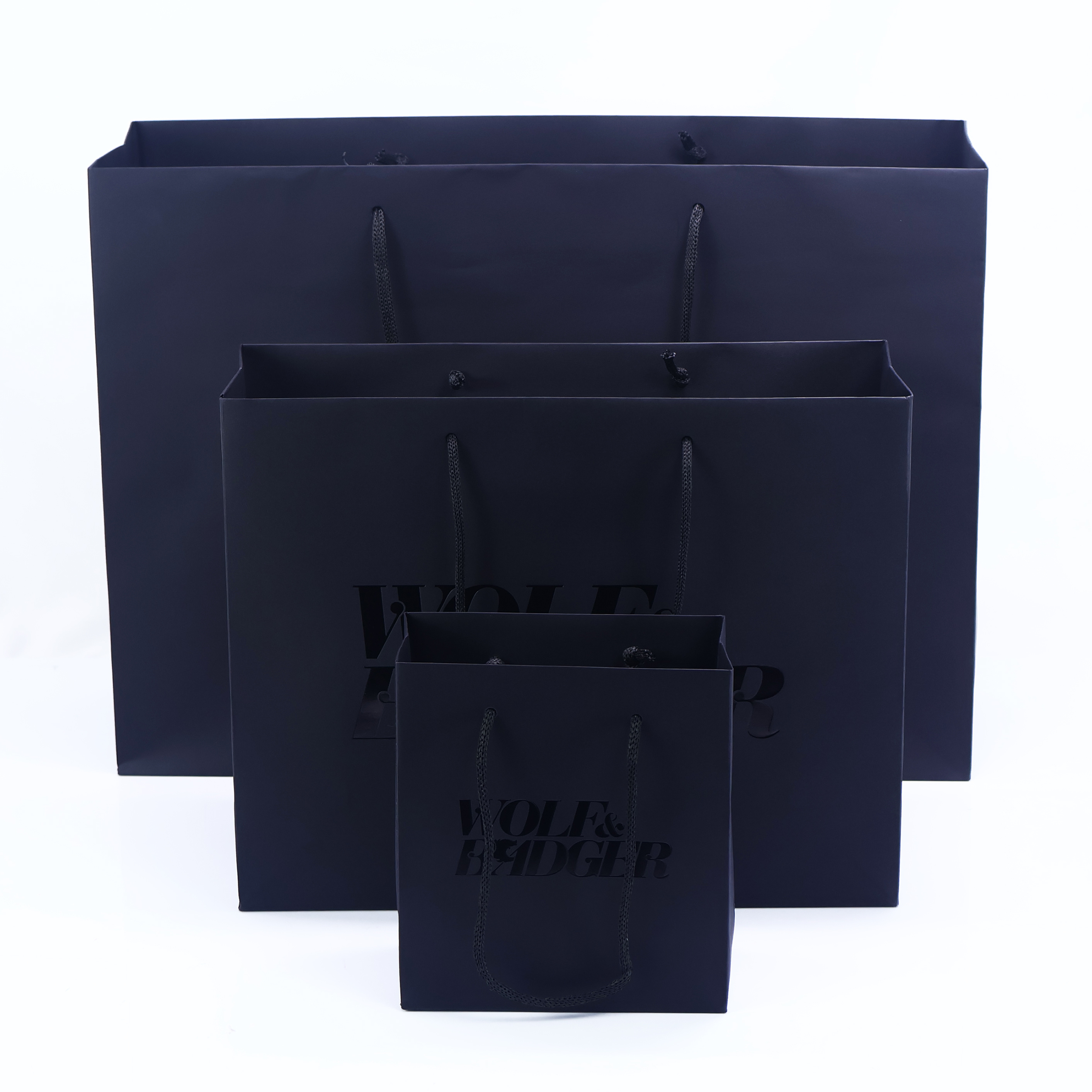 Black paper bag