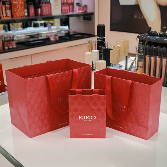 Cosmetics packaging paper bag
