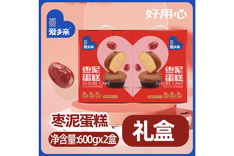 棗泥蛋糕600g*2  禮盒