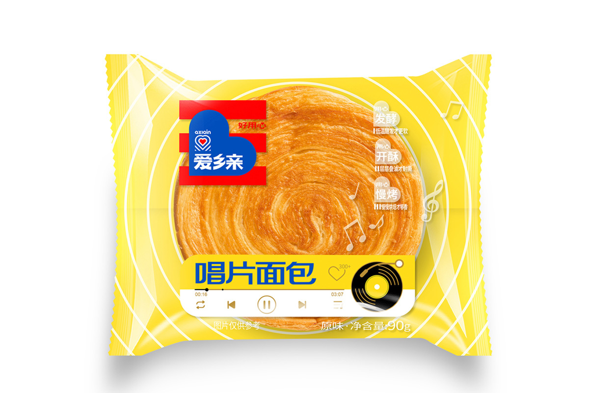 90g*30包愛鄉(xiāng)親唱片面包