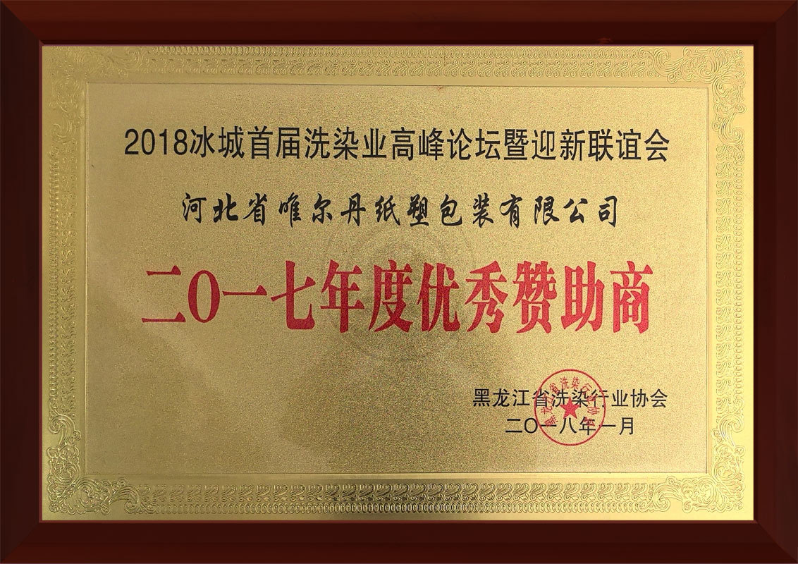 2017年度优秀赞助商
