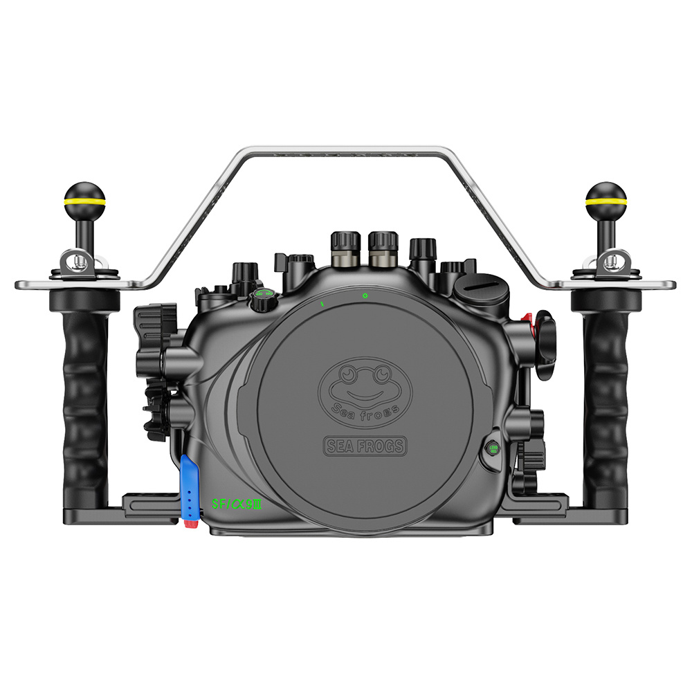 See frösche tauchen Aluminium legierung Kamera Unterwasser gehäuse für Sony A9 III