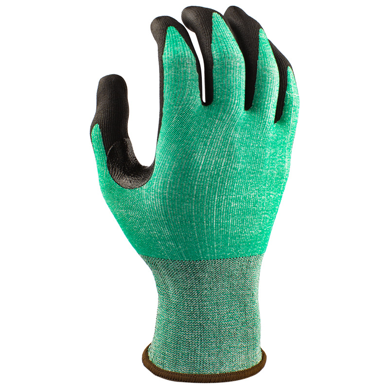 21 Gauge HDPE with Black Foam Nitrile Coating Thumb Crotch Reinforcement 21 Gauge HDPE with Black Foam Nitrile Coating Thumb Crotch Reinforcement