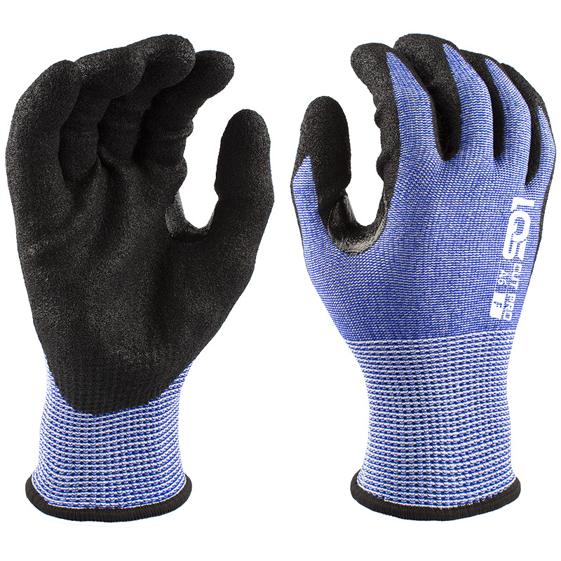 15 Gauge HPPE U2 Knitting with Black Sandy Nitrile Coating 15 Gauge HPPE U2 Knitting with Black Sandy Nitrile Coating