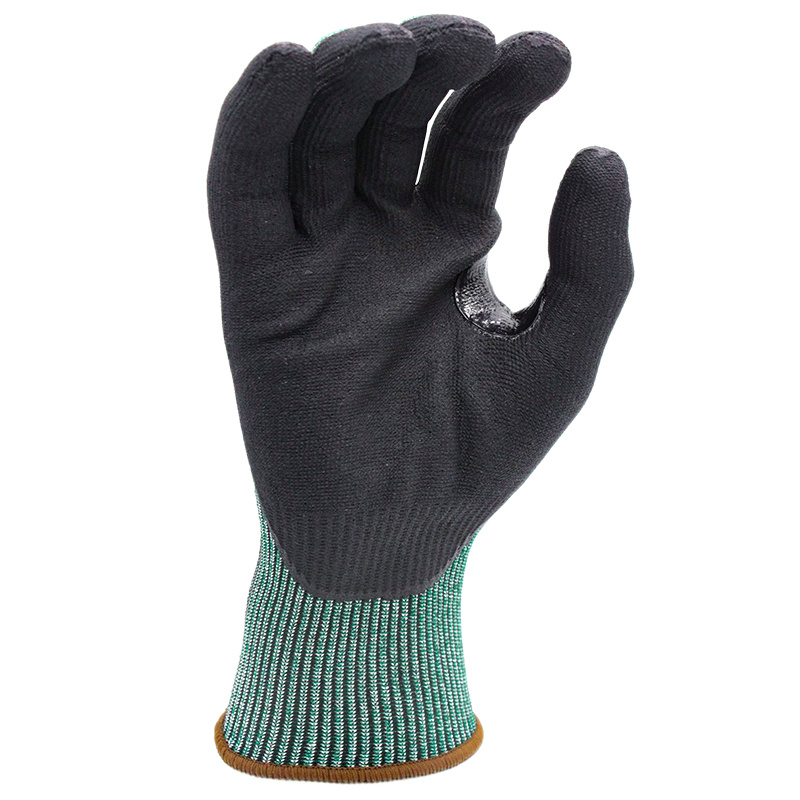 18 Gauge HDPE with Black Foam Nitrile Coating Thumb Crotch Reinforcement