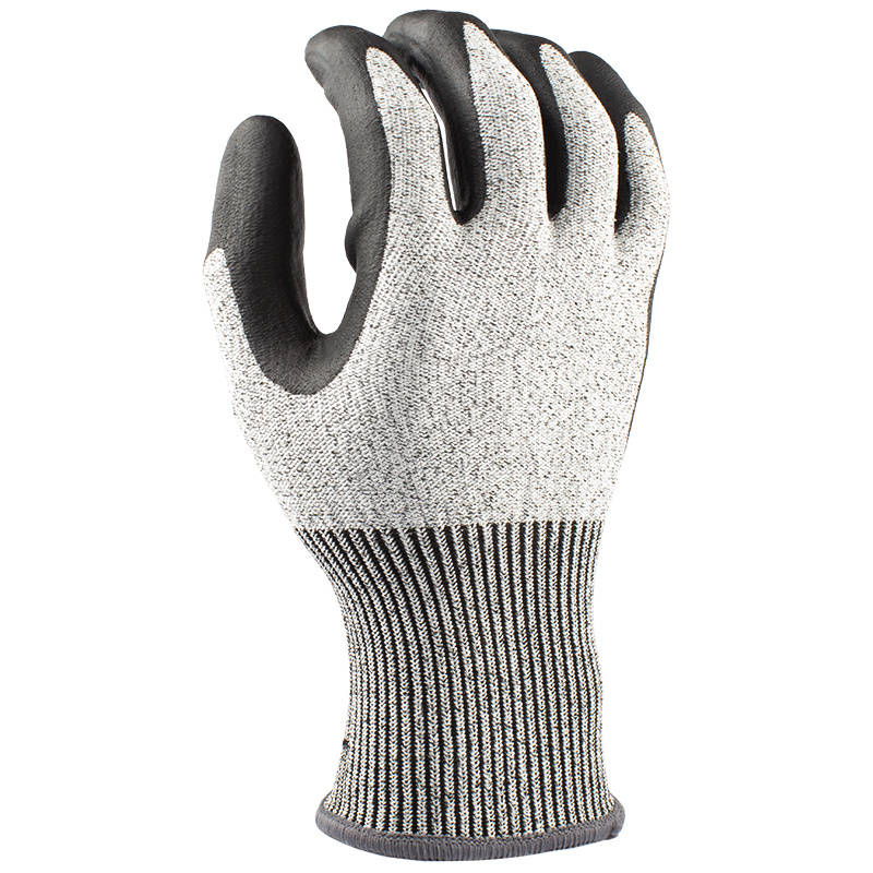 13 Gauge HPPE with Black Foam Nitrile Coating with Dots 13 Gauge HPPE with Black Foam Nitrile Coating with Dots