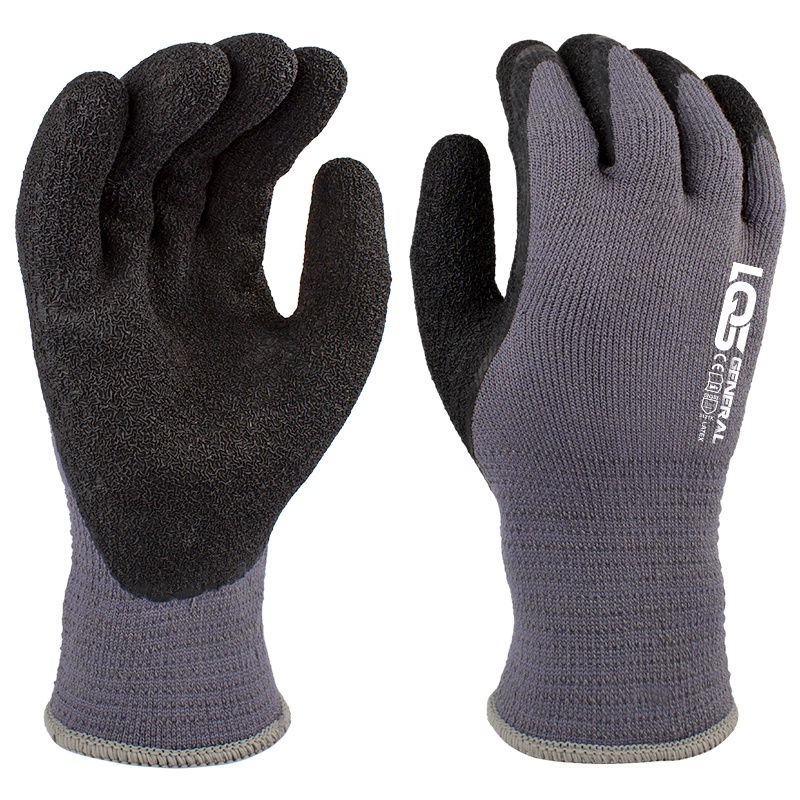 10 Gauge Polyester Terry with Black Crinkle Latex Coating