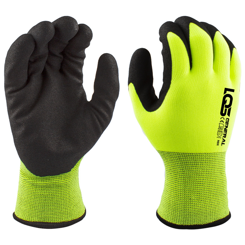 Winter Double lining with Black Sandy Nitrile Coating