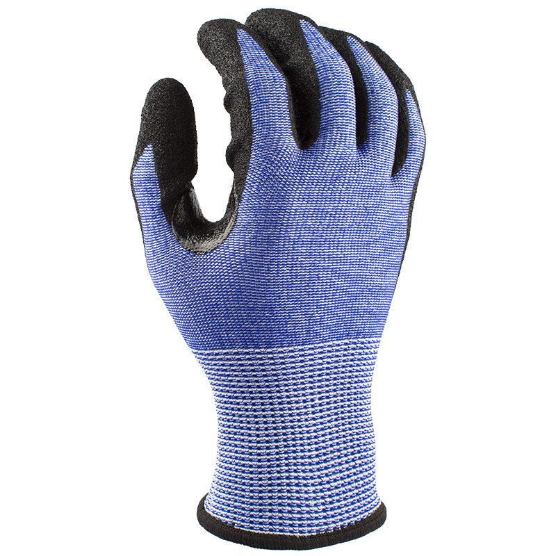 15 Gauge HPPE U2 Knitting with Black Sandy Nitrile Coating 15 Gauge HPPE U2 Knitting with Black Sandy Nitrile Coating