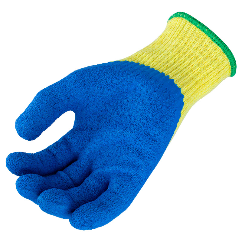 10 Gauge Aramid Lining with Crinkle Latex Coating 10 Gauge Aramid Lining with Crinkle Latex Coating