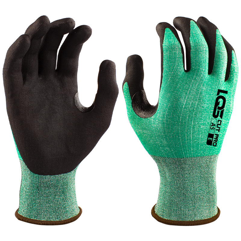 21 Gauge HDPE with Black Foam Nitrile Coating Thumb Crotch Reinforcement 21 Gauge HDPE with Black Foam Nitrile Coating Thumb Crotch Reinforcement