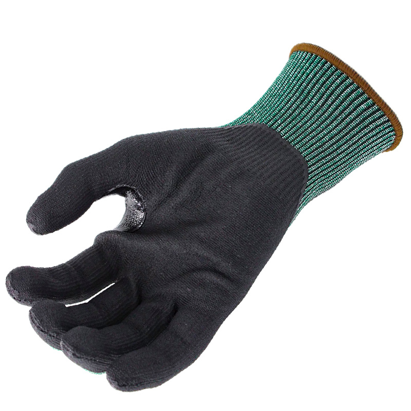 18 Gauge HDPE with Black Foam Nitrile Coating Thumb Crotch Reinforcement