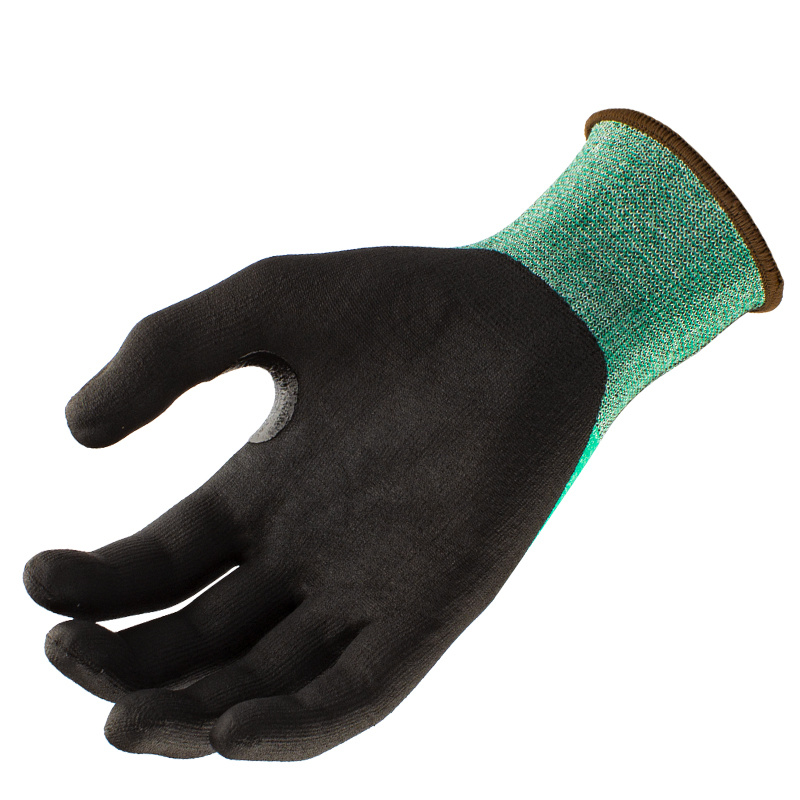 21 Gauge HDPE with Black Foam Nitrile Coating Thumb Crotch Reinforcement 21 Gauge HDPE with Black Foam Nitrile Coating Thumb Crotch Reinforcement