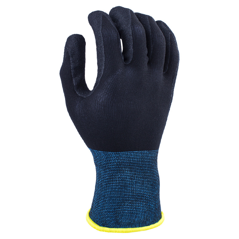 15 Gauge Nylon with Black Sandy Nitrile Coating