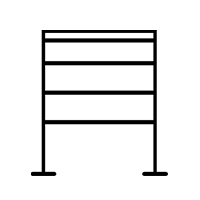 Hidden iron frame
