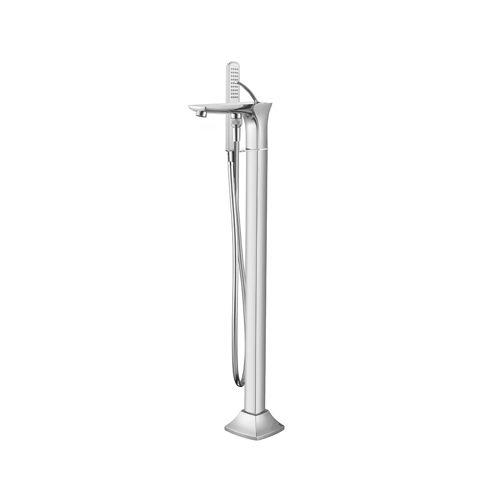 Bath shower floor standing mixer