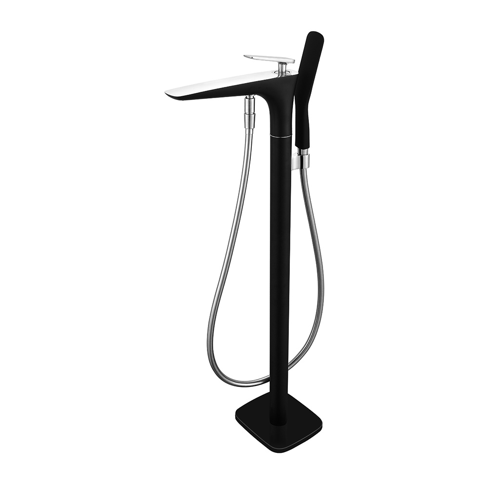 Bath shower floor standing mixer