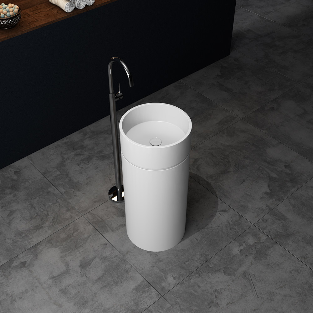 Solid Surface Freestanding Basin