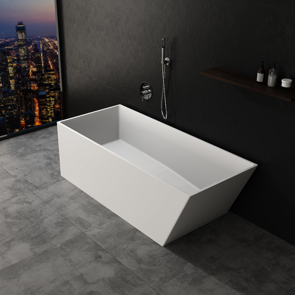CUBE Solid surface bathtub