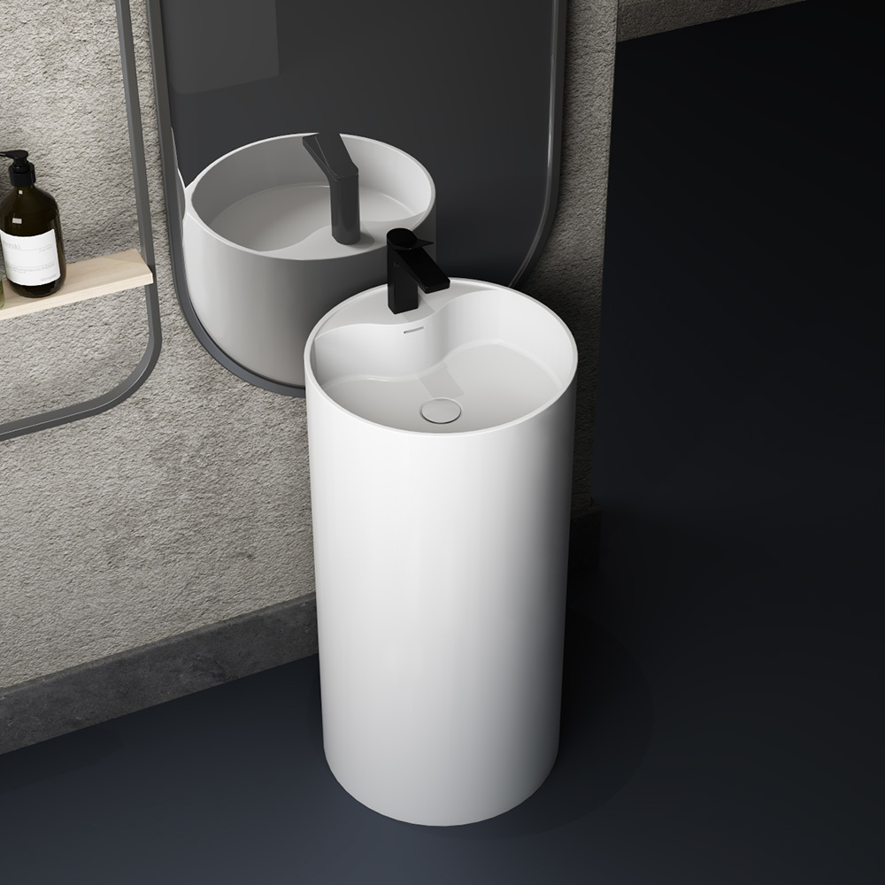 Solid Surface Freestanding Basin