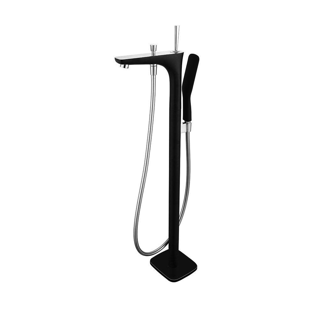 Bath shower floor standing mixer